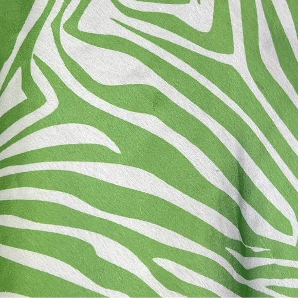 Princess Polly Green Zebra Print Mini Skirt Size 2 Y2K Party Clubwear - Picture 4 of 8